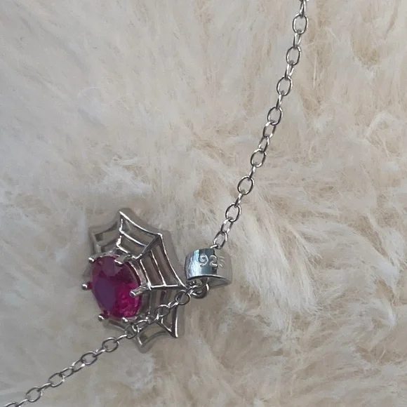 Spiderweb Ruby Pendant - Picture 4 of 6